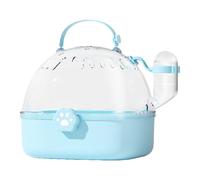 Portable Transparent Bird Cage - Handheld Breathable Travel Rack, Small Water Bottle Station | Viewing Carrier For Cockatiel Lovebird Hamster Habitat Enrichment Maintenance Accessory