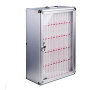 Portable Transparent Cell Phone Safe Box for Students Mobile Storage Locker 24 Compartments Secure for Phones Size 28.5 * 20 * 38cm