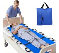Portable Transport Stretcher with 12 Handles，70" x 27.5" Positioning Bed Pad for Elderly,Washable Reusable Easy Lift & Transfer,Lengthen Move Free Transfer Blanket, for Caregiver, Family Aid