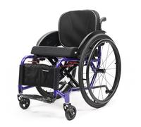 Portable Transport Wheelchair,Folding All-Terrain Ultra Lightweight Sports Wheelchair,Sports and re Wheelchairs,Self-propelled Aluminum Alloy Manual Wheel Chair