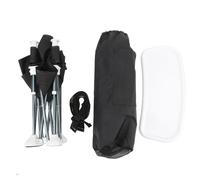 Portable Travel Baby Seat Stylish Elegant Foldable Lightweight Toddler Outdoor Dining Chair for Camping Beach Indoor Activities High Grade Plastic 14.37 Inch Height 11.42 Inch (Black)
