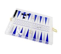 Portable Travel Board Game Backgammon Board Game Portable Backgammon Set Folding Portable Chess Board Enduring Playing Pieces Dices Cups