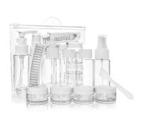 Portable Travel Bottle Set, TSA Approved, Upgraded Leakproof Cosmetic Containers for Lotion, Shampoo, Cream, Soap, 12 Pieces, Pink, Travel