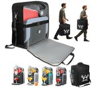 Portable Travel Carrying Bag for Ninja Slushie Machine FS301/FS301C - Waterproof Nylon, Front-Opening Design, Multi-Pocket Storage with Handles, Ideal for Outdoor Frozen Drink Maker (Black)