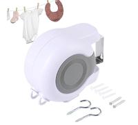 Portable Travel Clothesline, Portable Clothes Airer Cable, Retractable Washing Line Drying Rope | Sturdy Construction Clothes Drying Rope for Bathroom, Camping