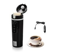 Portable Travel Electric Cup 500ml,Car Electric Kettle,Vehicle Electric Heated Water Cup, Heating Water Cup With LCD Display and Temperature Control