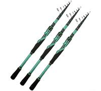 Portable Travel Fishing Rod Telescopic Design, M Hard Carbon Fiber Pole With Large Guide Ring, Suitable For Fishing In Diverse Water Bodies(1.8m)