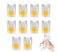 Portable Travel Fluid Makeup Packing Bag, 2025 Upgraded Liquid Pouches For Travel Refillable Liquid Pouches For Shampoo Conditioner Lotion Soap (50ml, 10 Pack)