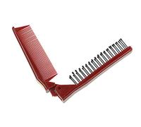 Portable Travel Folding Hair Brush Compact Pocket Hair Comb Double Headed Anti-static Combs For Women Men