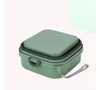 Portable Travel Folding Pet Food Bowl Designed for Akita- Double-bowl Folding Silicone Feeder Set with Handle and Storage Box 2 L
