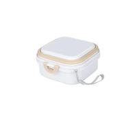 Portable Travel Folding Pet Food Bowl Designed for Akita- Double-bowl Folding Silicone Feeder Set with Handle and Storage Box 3 L