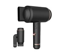Portable Travel Hair Dryer, Cordless Hair Dryer, Compact Hairdryer with Folding Handle, Hot Cold Wind Foldable Air Blower Small for Indoor, Outdoor, Camping, Tourism