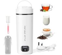 Portable Travel Kettle, 450ml Small Travel Kettles with 6 Temperature Controls One Cup Kettle, Auto Shut off Mini Kettles Electric Fast Boil Quiet, 304 Stainless Steel Boil Dry Protection