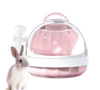 Portable Travel Pet Cage - Hamster and Sugar Slider with Panoramic View and Breathable Design | Small Pet Travel Bag for Squirrels, Guinea Pigs And Golden Bears | Includes Water Spout And Top