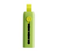 Portable Travel Pill Organizer, 3 Compartments Clear Lid One-Hand Push Open ABS+PC+Silica Gel, for Breakfast Lunch Dinner Vitamin Travel Daily Medicine Case Green