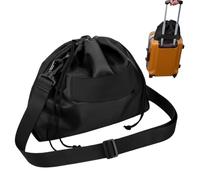 Portable Travel Pillow Bag: Drawcord Compact Cushion Carrier, Adjustable Strap Case Neck Comfort | Holiday Flight Accessory, Thanksgiving, Holiday Travel,