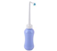 Portable Travel Plastic Bidet Handheld Sprayer Cleaner, 450ml Personal Hygiene Bottle with Storage Bag, Suitable for Adults, Elderly, Drivers, Students
