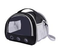 Portable Travel Potty Set, Hamster Carrier Bag, Small Animal Transport, 8.66x7.48x7.09 inches Transparent Window Guinea Pig and Bunny Breathable Multifunctional Pet Pouch 600g