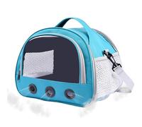 Portable Travel Potty Set, Hamster Carrier Bag, Small Animal Transport, 8.66x7.48x7.09 inches Transparent Window Guinea Pig and Bunny Breathable Multifunctional Pet Pouch 600g