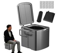Portable Travel Potty Toilet | Heavy Duty Foldable Training Seat with Paper Holder - Ergonomic Portable Toilet,for Adults Kids Car Travel Outdoor Backpack Trips Tent Boat Beach Traffic Jam Home Truck