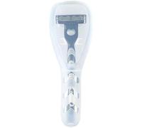 Portable Travel Razor Cover Case, Transparent Plastic Shaver Holder Protector Organizer, for Men's Manual Razors and Electric Shaver Accessories