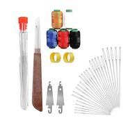 Portable Travel Sewing Set 37PCS with Automatic Threader Stable Pins for Urgency Repairs Fabric