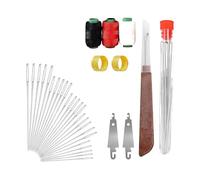 Portable Travel Sewing Set 37PCS with Automatic Threader Stable Pins for Urgency Repairs Fabric