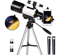 Portable Travel Telescope for Kids Adults Beginners,70mm Astronomical Refractor Telescope Monocular Telescope with Tripod & Phone Holder Double the comfort