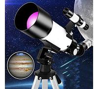 Portable Travel Telescope for Kids Beginners with Tripod and Eyepiece， Refractor Telescope with Carry Bag for Kids Beginner