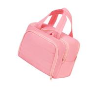 Portable Travel Toiletry Case, Large Capacity, A | Fashionable Practical Fabric, Double Opening Design, Portable Handle, Cosmetic Organizers Bag for Travel Gym