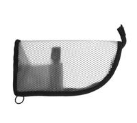 Portable Travel Toothbrush Pouch with Zipper Black Polyester | Holds Makeup Brushes and Keys, Secure Closure for Travel and Trains, Can be Hung on Keychain