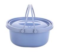 Portable Travel Urinal Toilet Bucket with Lid, Thickened PVC Dual Handles | Bedside Use for Adults, Easy to Clean and Carry, Home Hygiene Solution, Reliable Odor Control