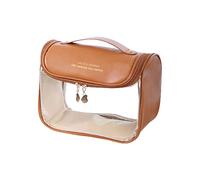 Portable Travel Wash Bag with Zipper Clear Organization Container Household for Indoor Outdoor Traveling Camping Hiking