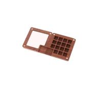 Portable Travel Wooden Handmade Watercolor Paint Palette Oil Paints Tray Box Empty Mini Black Walnut(7.5X7.5cm)