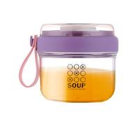 Portable Treat Canisters - Transparent Dessert Holders, Functional Breakfast Pots with Side Handles | Layered Yogurt Containers with Comfort Hold, Lightweight Meal Prep Bowls for Cream and Milk Snacks