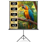 Tectake Projector Screen Tripod 160cm, White