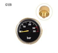 Portable Tube Pressure Gauge 350bar for Scuba Diving with M10x1 and G1/8 Compatibility (G18 thread)