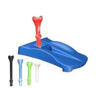 Portable Turf Base, Golfs Holder with Tees, 3.54x2.44x0.63 Inches Golf Tee Base with Slots, Lightweight Flexible Stand, Golf Training Mat for Easy Setup, Outdoor Gear for Golfers and Driving Range