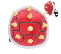 Portable Turtle Pillow (30 cm) - Soft Plush Cuddly Pillow for Cosplay, Kids & Adults, Funny Gift for Birthday, Halloween & Living Room Decoration, Green/Red