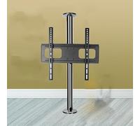 Portable TV Floor Stand, Adjustable Tilt TV Ceiling Mount, LCD TV 360 Degree Rotating Frame Floor Rack, Partition Wall Rotating Rack TV Cabinet Base, Fits 32-55in Screen(86-114cm)