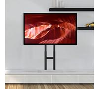 Portable TV Floor Stand - Floor-standing Screen Support Bar For 32-65 Inch TVs, Wall Mount With Rubber Feet, Height-adjustable Wire Management TV Stand, Base Fits Snugly Against The Wall