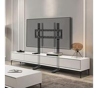 Portable TV Floor Stand, Suitable For 40-75 Inch Screens, Height-adjustable Screen Stand, Triple Drop Protection, Cold-rolled Steel Construction, Can Be Concealed Behind A Cabinet