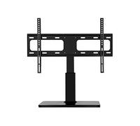 Portable TV Stand Base Adjustable Height Swivel 90° Tabletop Pedestal Mount for Flat Screens