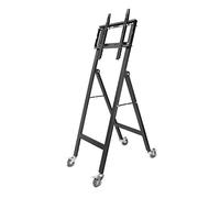 Portable TV Stand Mobile Floor Rack for 32-65 Inch Screens Adjustable Pedestal Bracket Conference Cart for Ads and Presentations 90cm Height Universal Compatibility