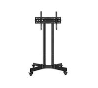 Portable TV Stand Mobile TV Stand For 32-65 In Plasma/LCD/LED Home Display Rolling Floor TV VESA 200x200 To 600x400 TV Trolley On Wheels With Shelf Max Loading Capacity 50kg/110lbs TV Table Stand