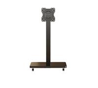 Portable TV Stand with Wheels Fits 1043 Inch TVs Universal Floor Mount Adjustable Swivel Cart for PC and TV HeavyDuty Mobile TV Cart (Black)