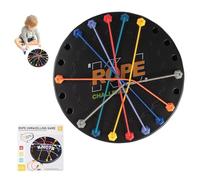 Portable Twisted Knots - Rope Puzzle Game for Brain Iq, Knots Game Unlock Challenge, for Adults Holiday, Board Games Chessboard 2 Player Colour Intellectual for Kids and Adults Holiday Party Travel