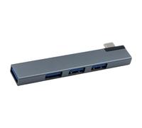 Portable Type C to 4 Port USB Expansion Dock Data Transfer Expander Fast USB3.0 Splitter for PC Computer Accessories Aluminum USB Extender