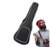 Portable Ukulele Case for Travel - Padded Soft Carrying Bag with Shoulder Strap Accessory Pocket | Fits Soprano, Concert, Tenor Instruments Padded Protection for Ukuleles Easy to Carry 27.56 in
