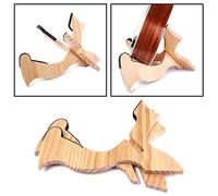 Portable Ukulele Display Stand Wooden Small Guitar Holder Foldable X Frame Sturdy Concert Instrument Stand